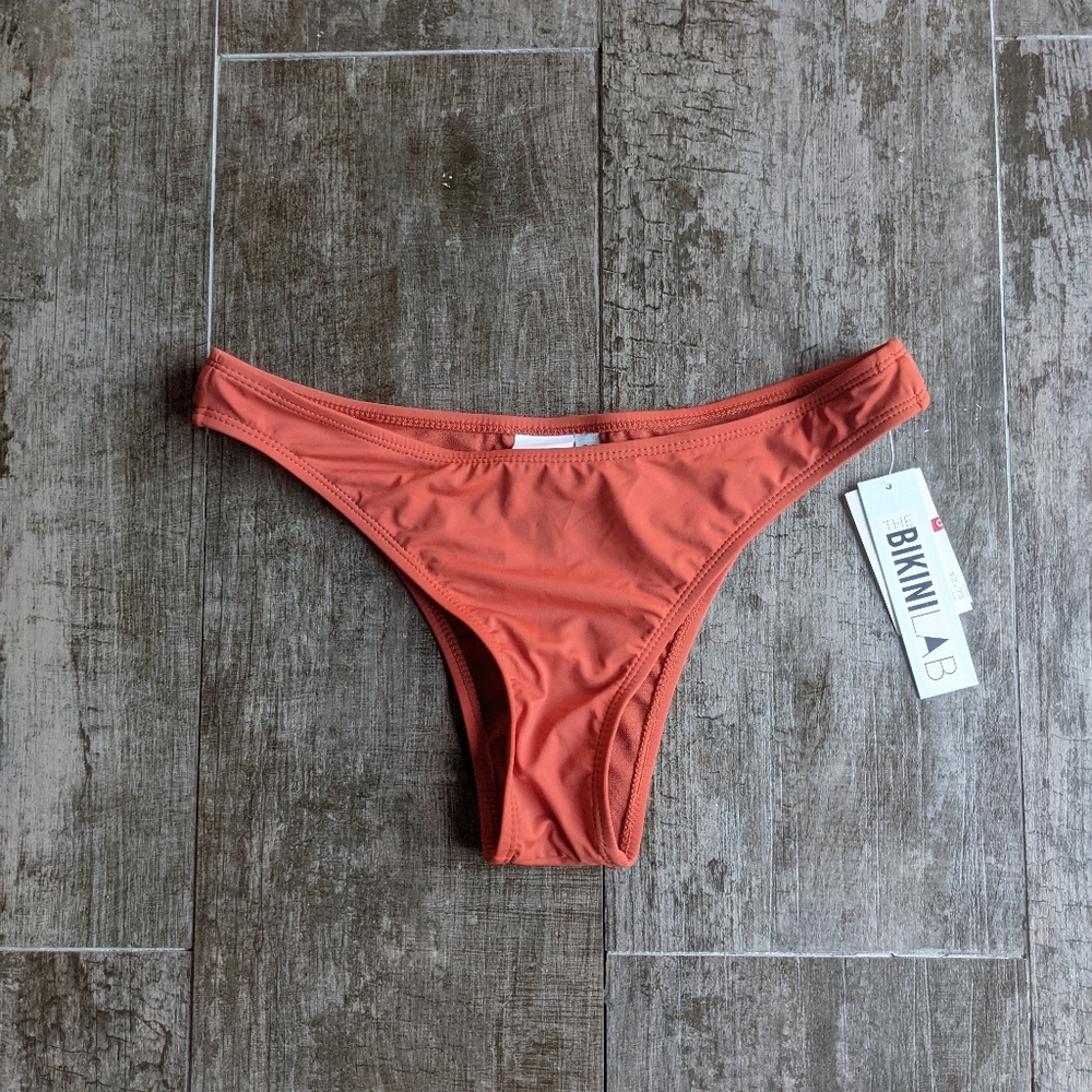 THE BIKINI LAB French Brief Bikini Bottom Rust